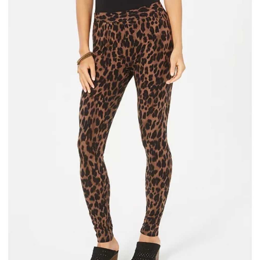 Animal-Print Pull-On Leggings